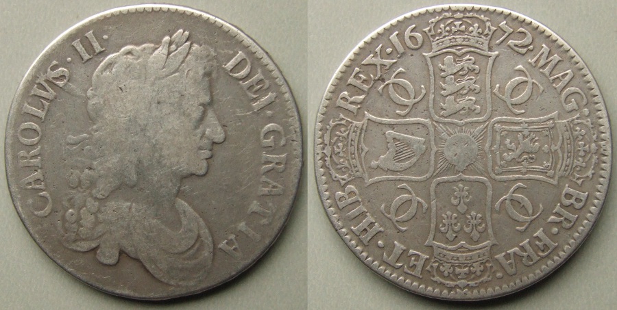 Charles II, 1672 crown Charles II, 1672 crown